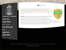 Tablet Screenshot of carlsonschimney.com
